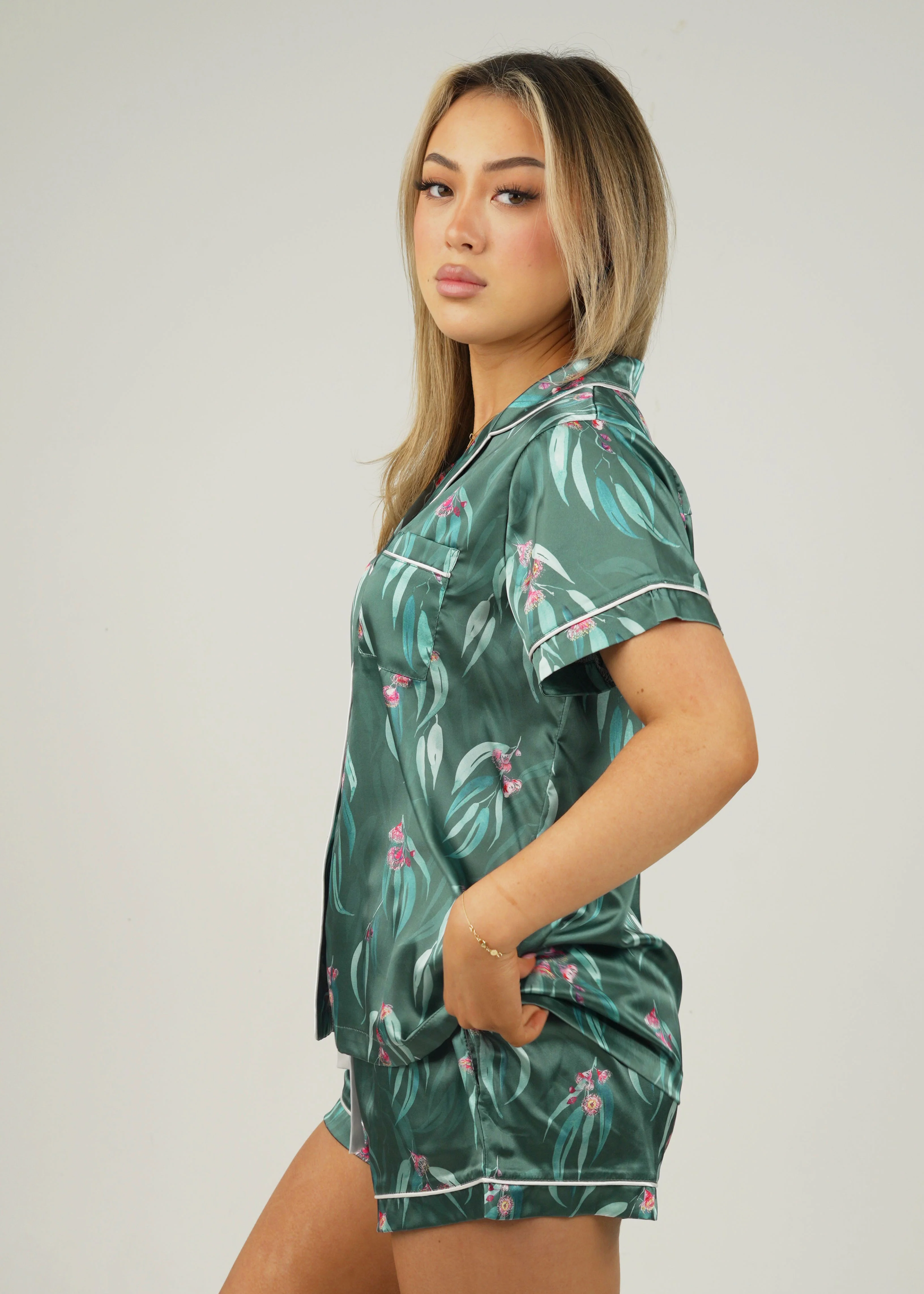 Australian Native Satin Short PJ Set - Image 3
