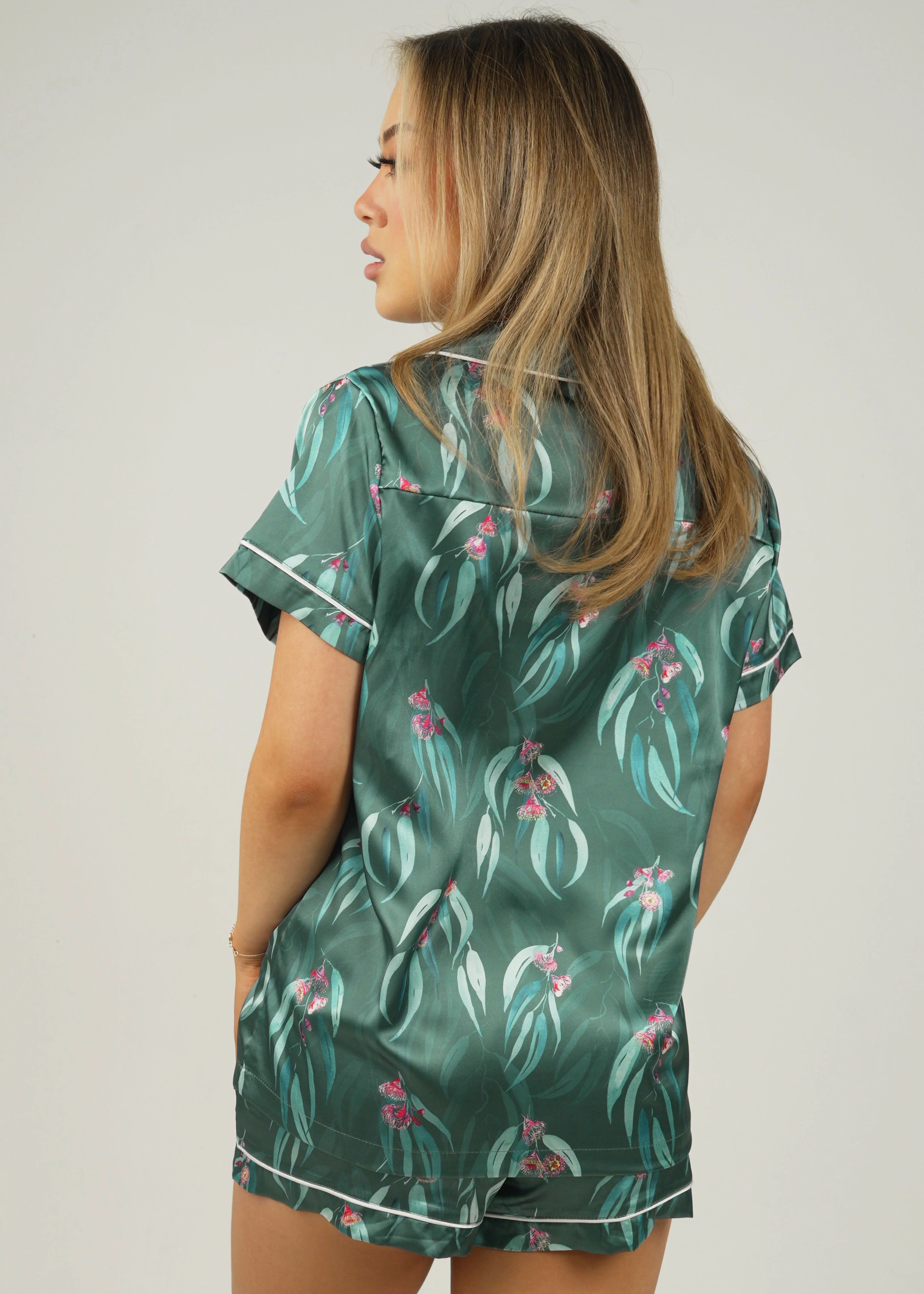 Australian Native Satin Short PJ Set - Image 4
