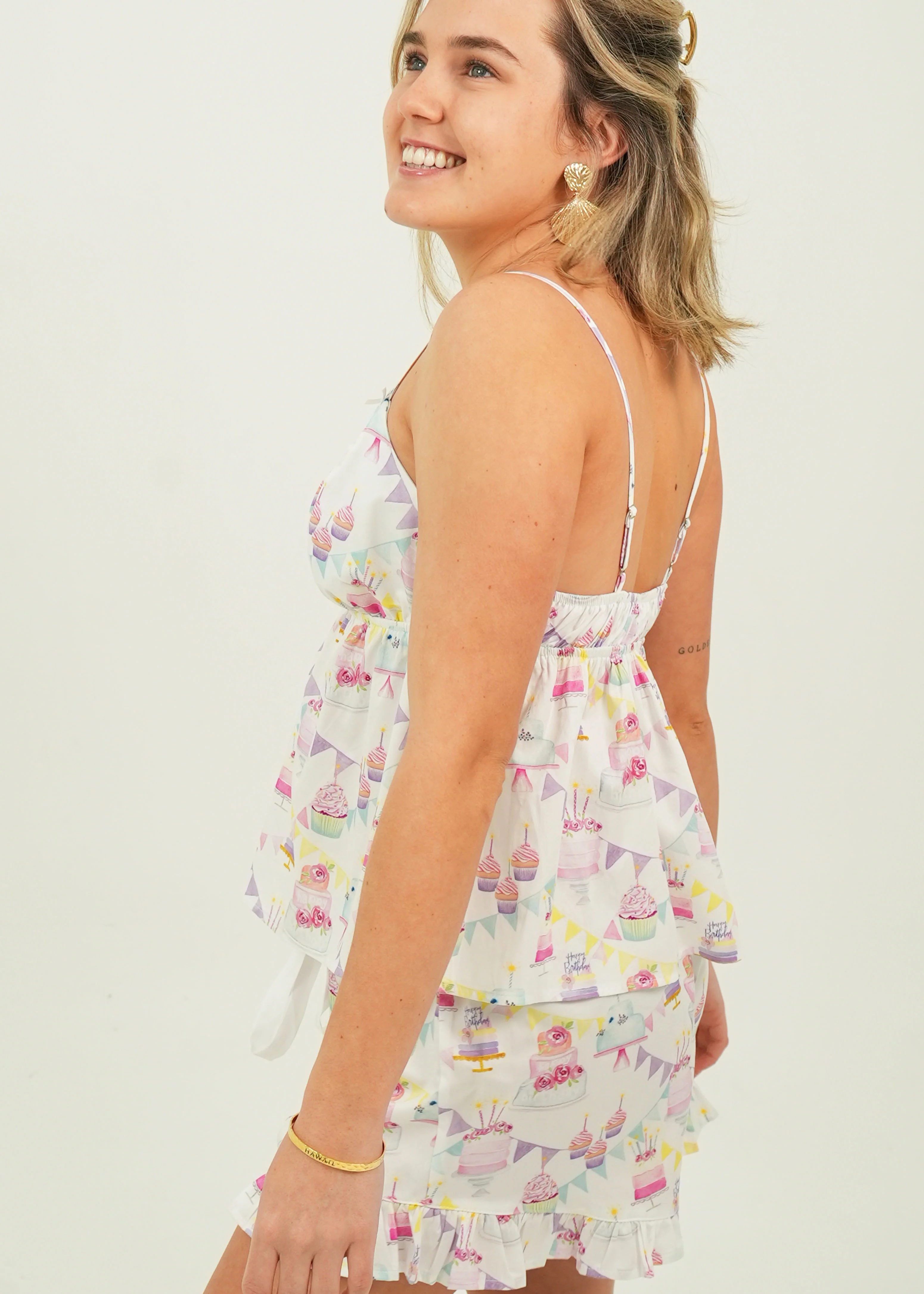 Birthday Cotton Camisole Short PJ Set - Image 3