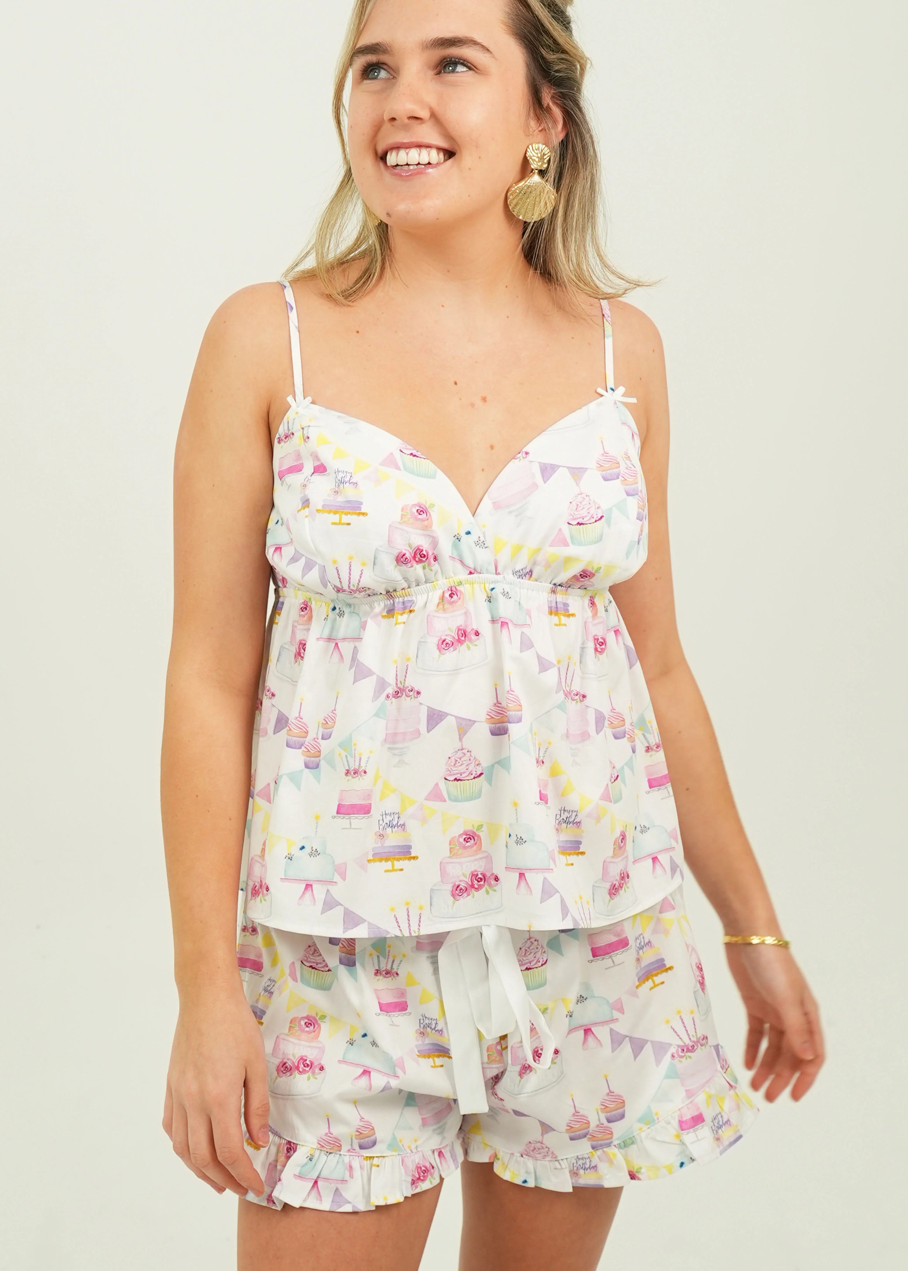 Birthday Cotton Camisole Short PJ Set - Image 4