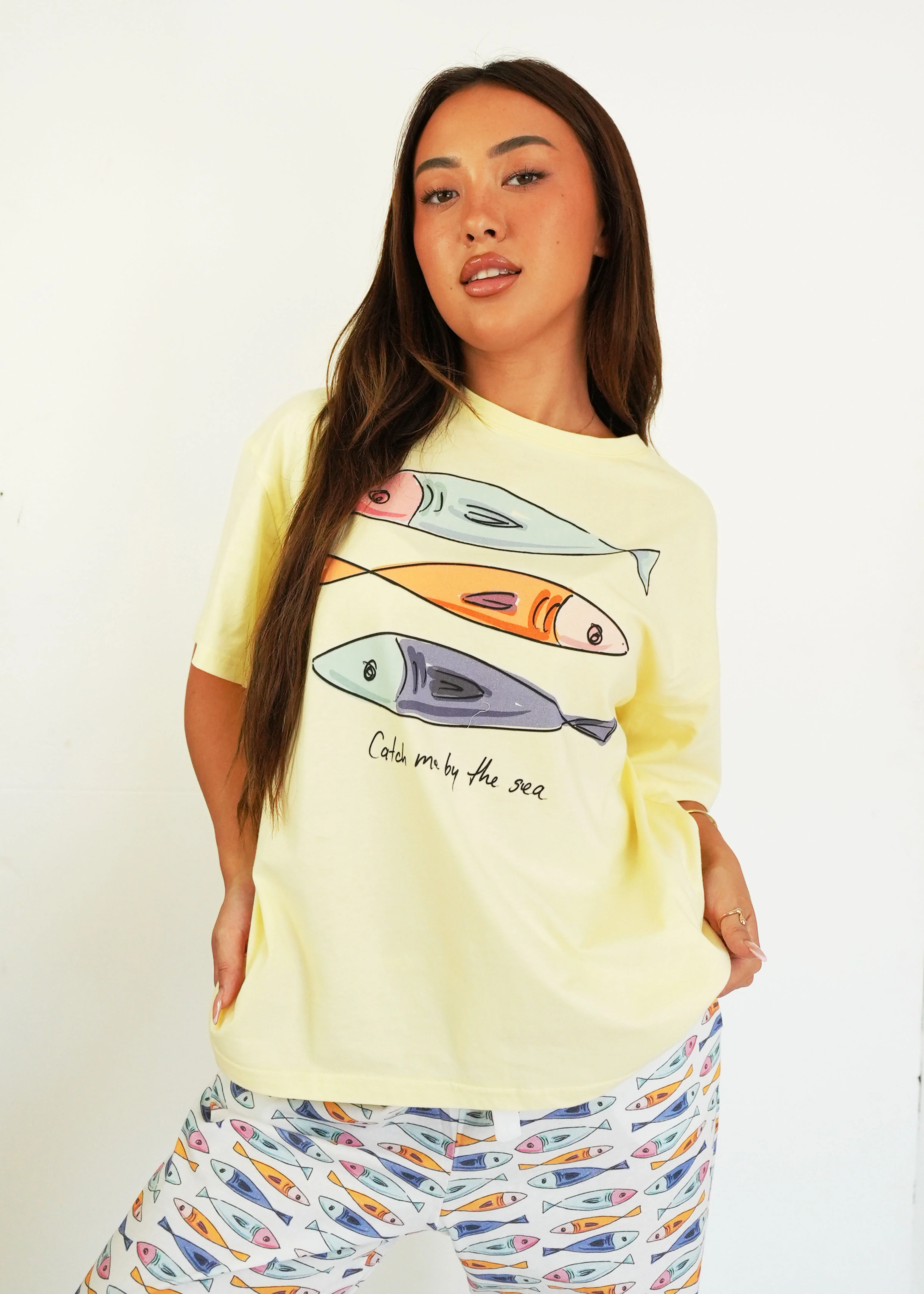 Catch Me By The Sea T-Shirt & Long Pants PJ Set - Image 4