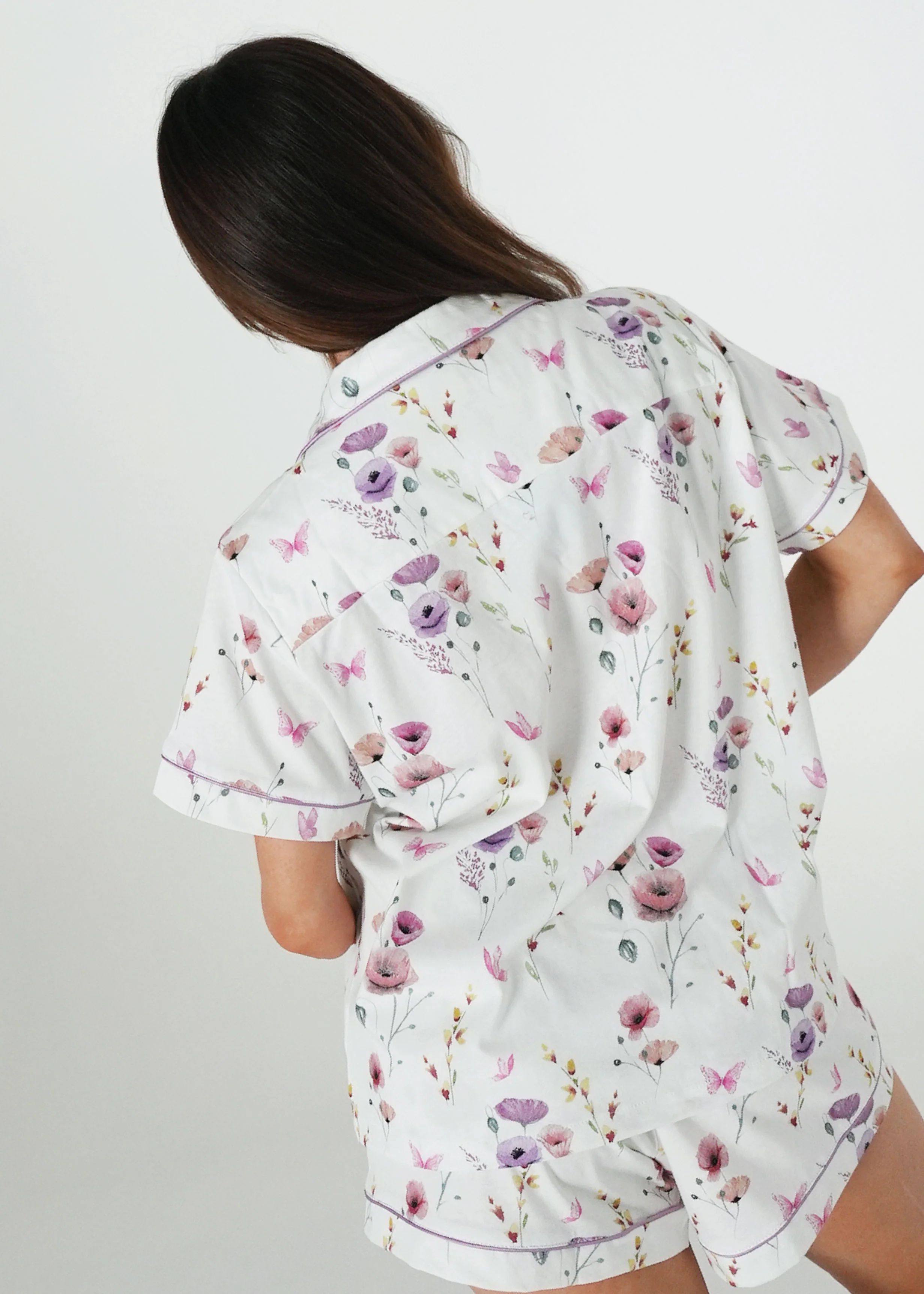 Edge Of The Meadow Jersey Knit Cotton Short PJ Set - Image 3