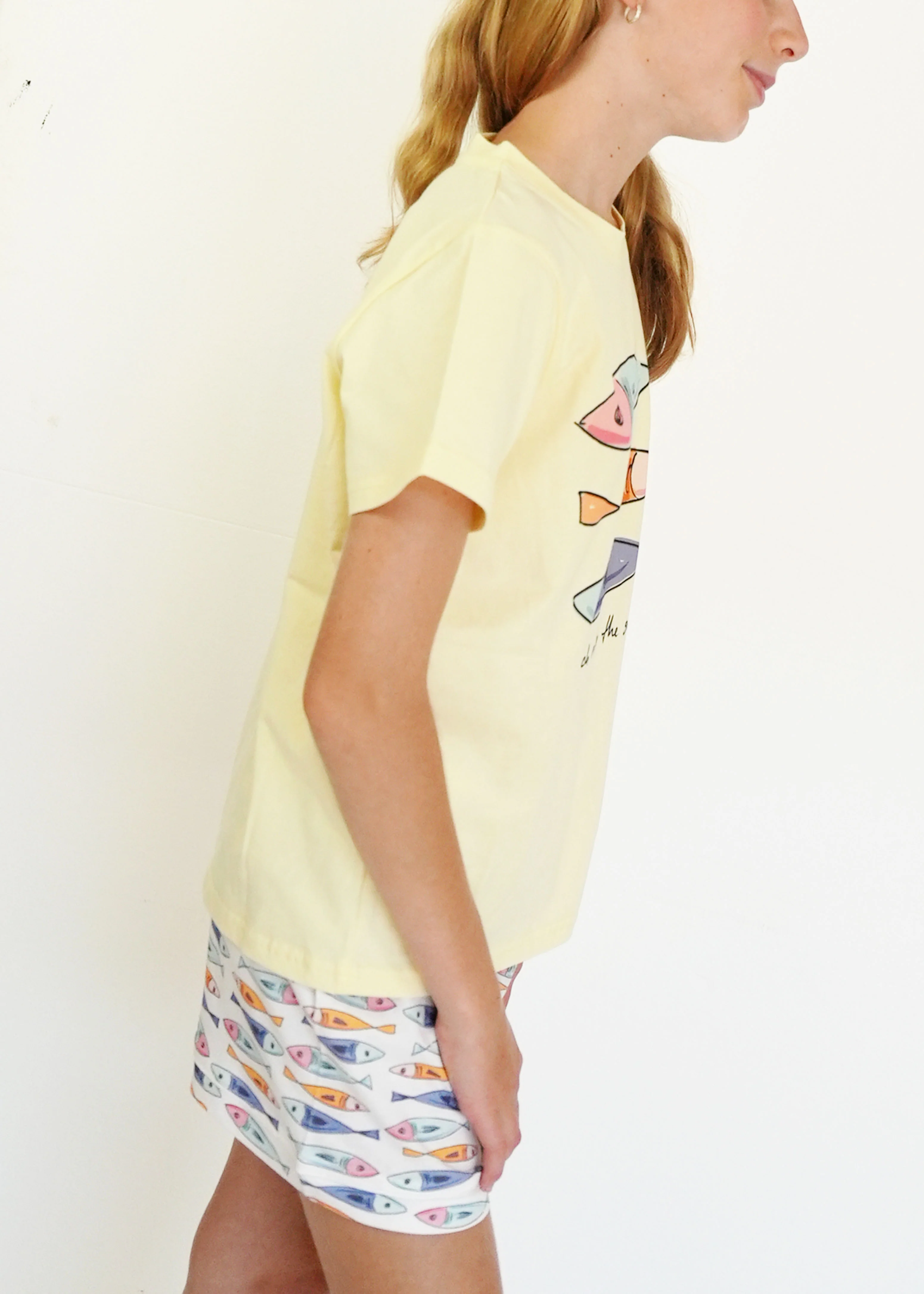 Girls - Catch Me By The Sea T-Shirt & Short Pants PJ Set - Image 3