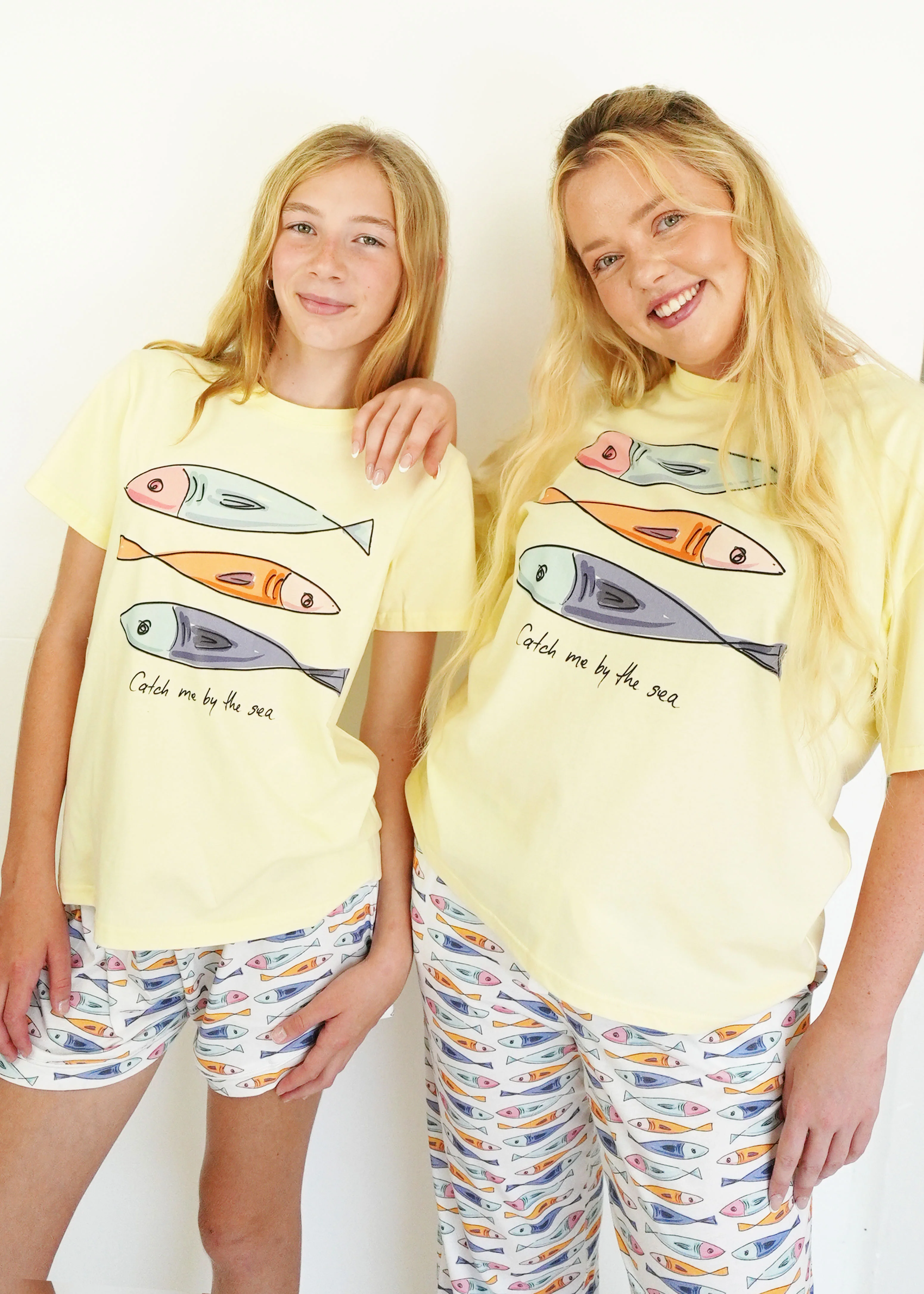 Girls - Catch Me By The Sea T-Shirt & Short Pants PJ Set - Image 5