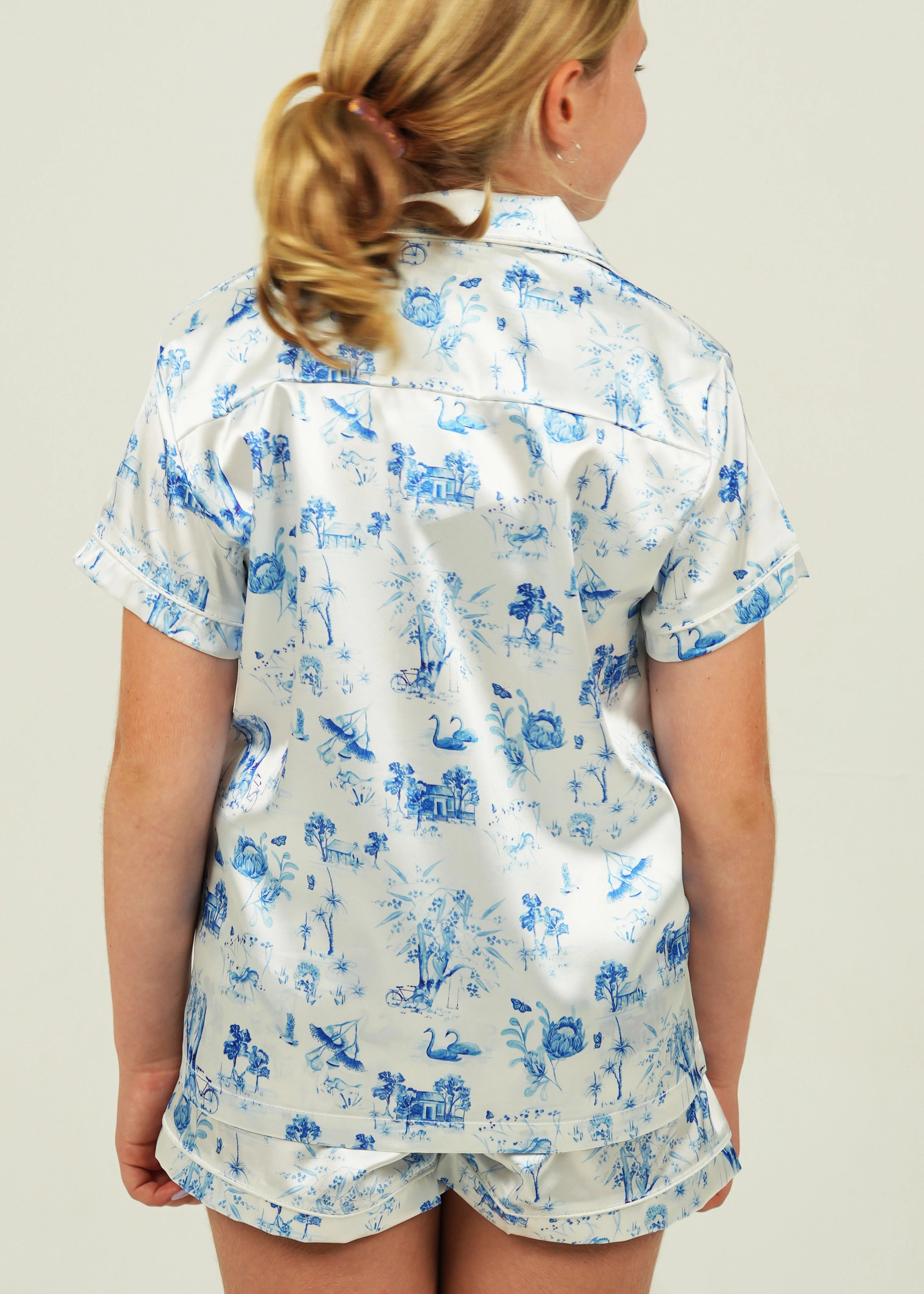 Girls Coming Home Satin Short Pyjama Set - Image 3