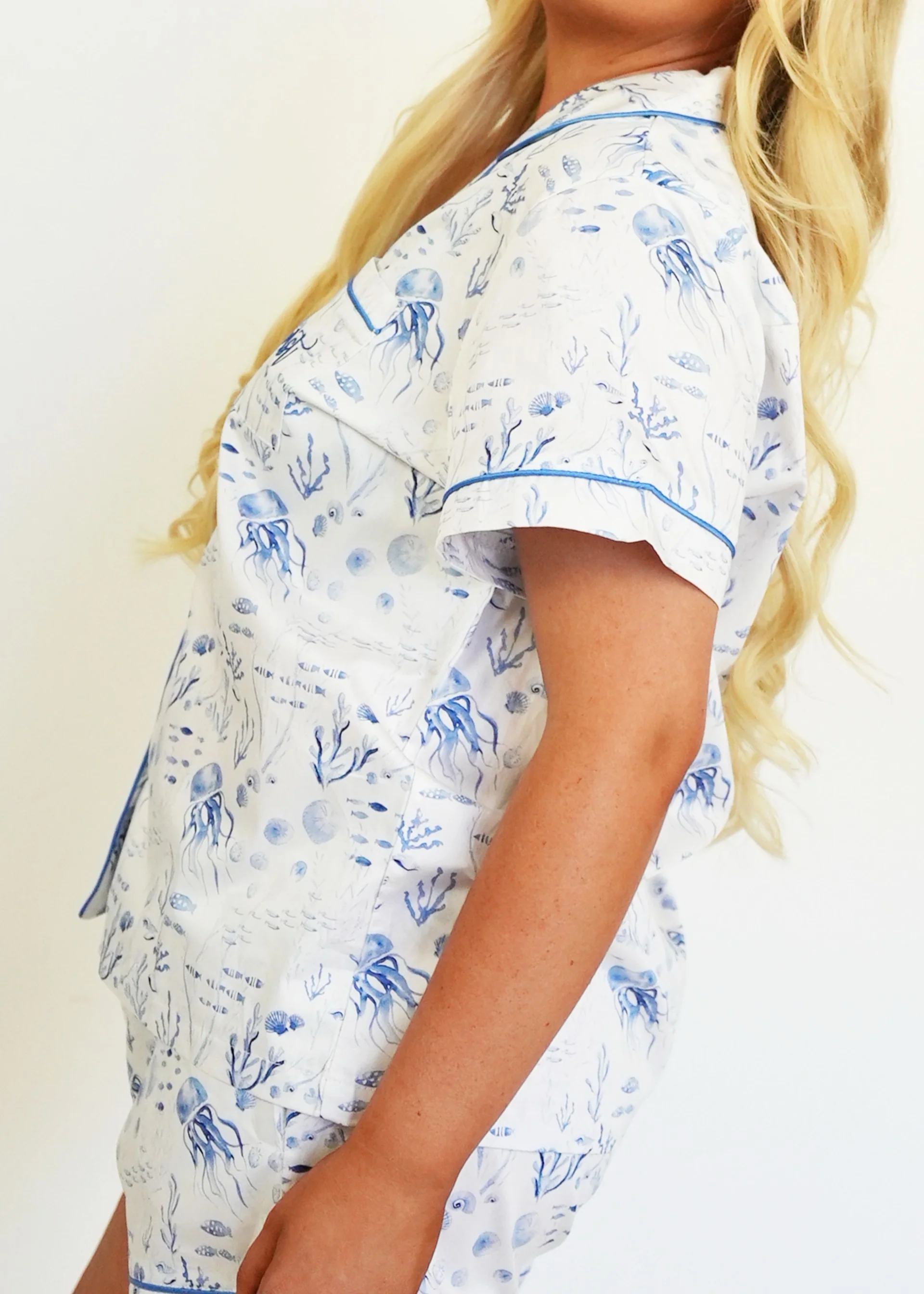 Morning Swim Cotton Short Pyjama Set - Image 4