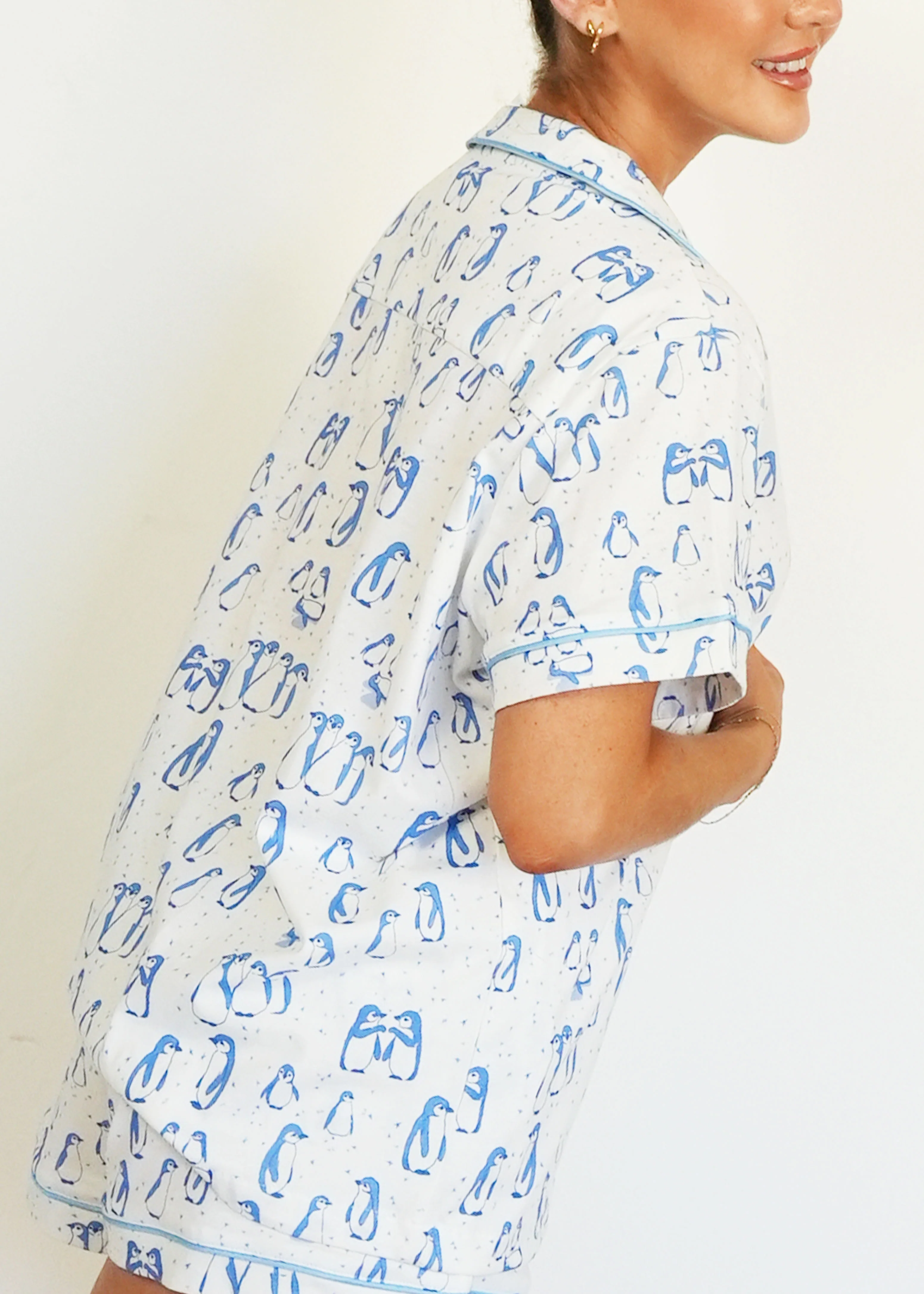 Penguin Pals Jersey Knit Cotton Short PJ Set - Image 4