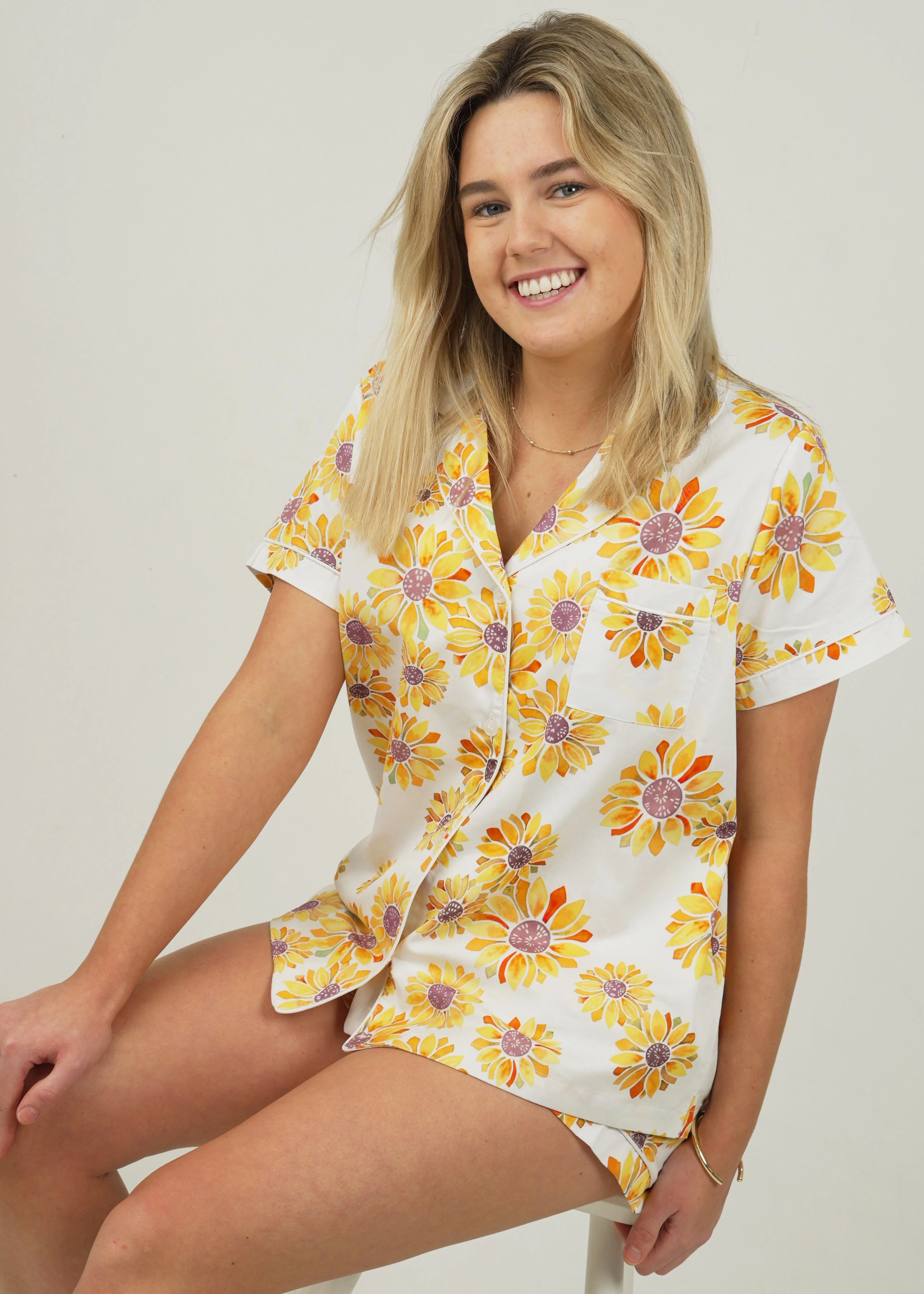 Sunflower Cotton Short Pyjama Set - Image 4