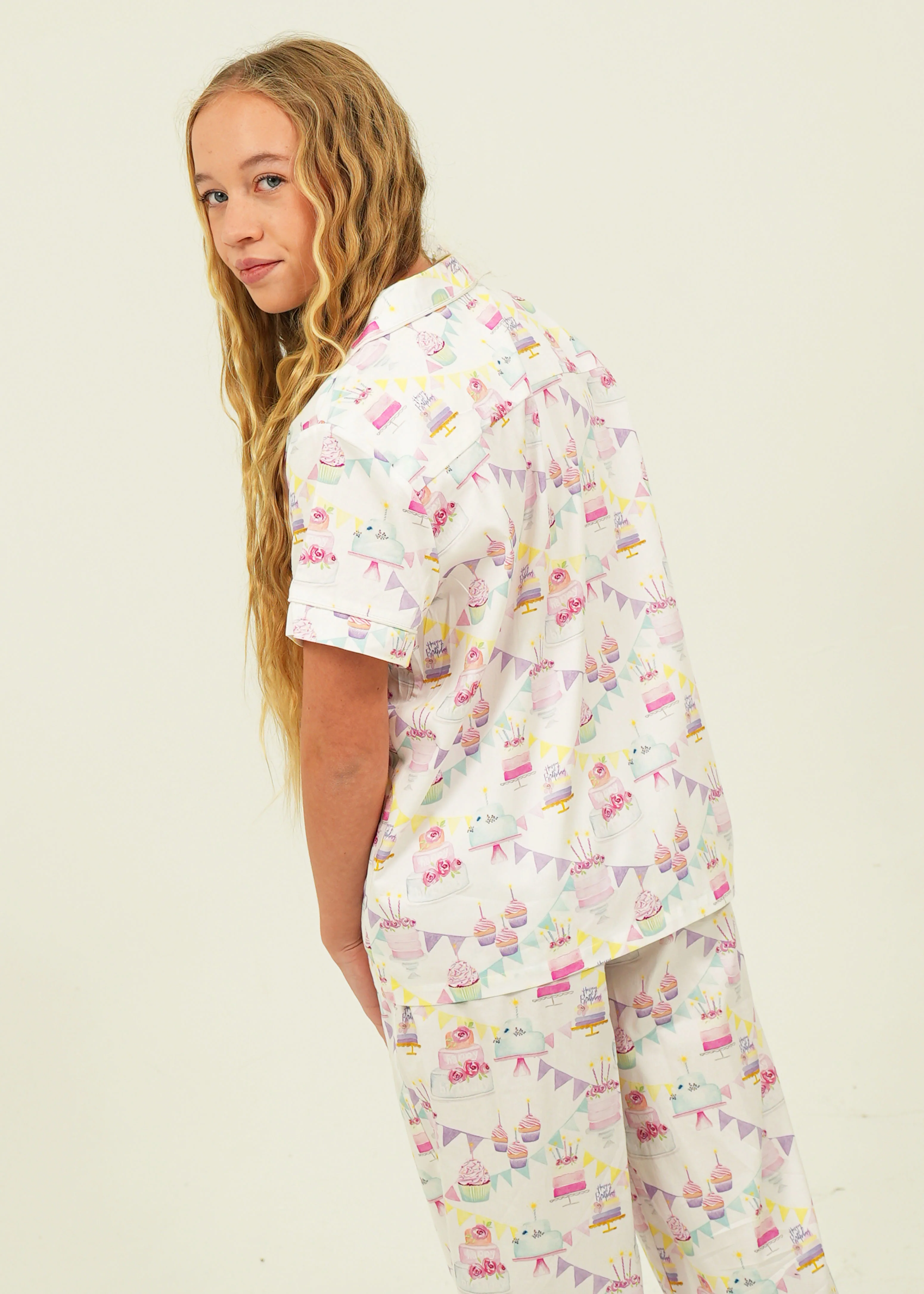 Birthday Cotton Long Pyjama Set - Image 3