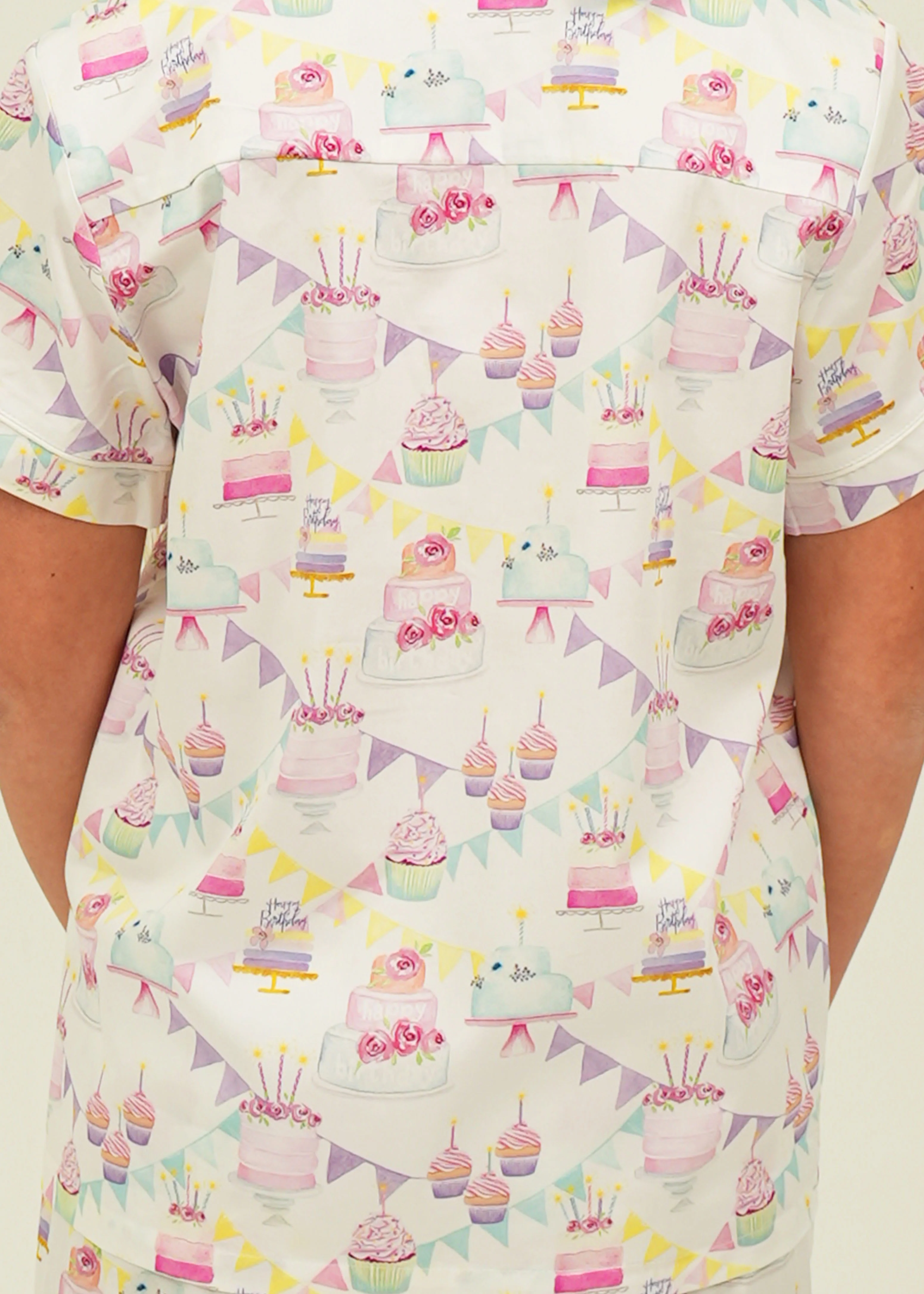 Birthday Cotton Long Pyjama Set - Image 4