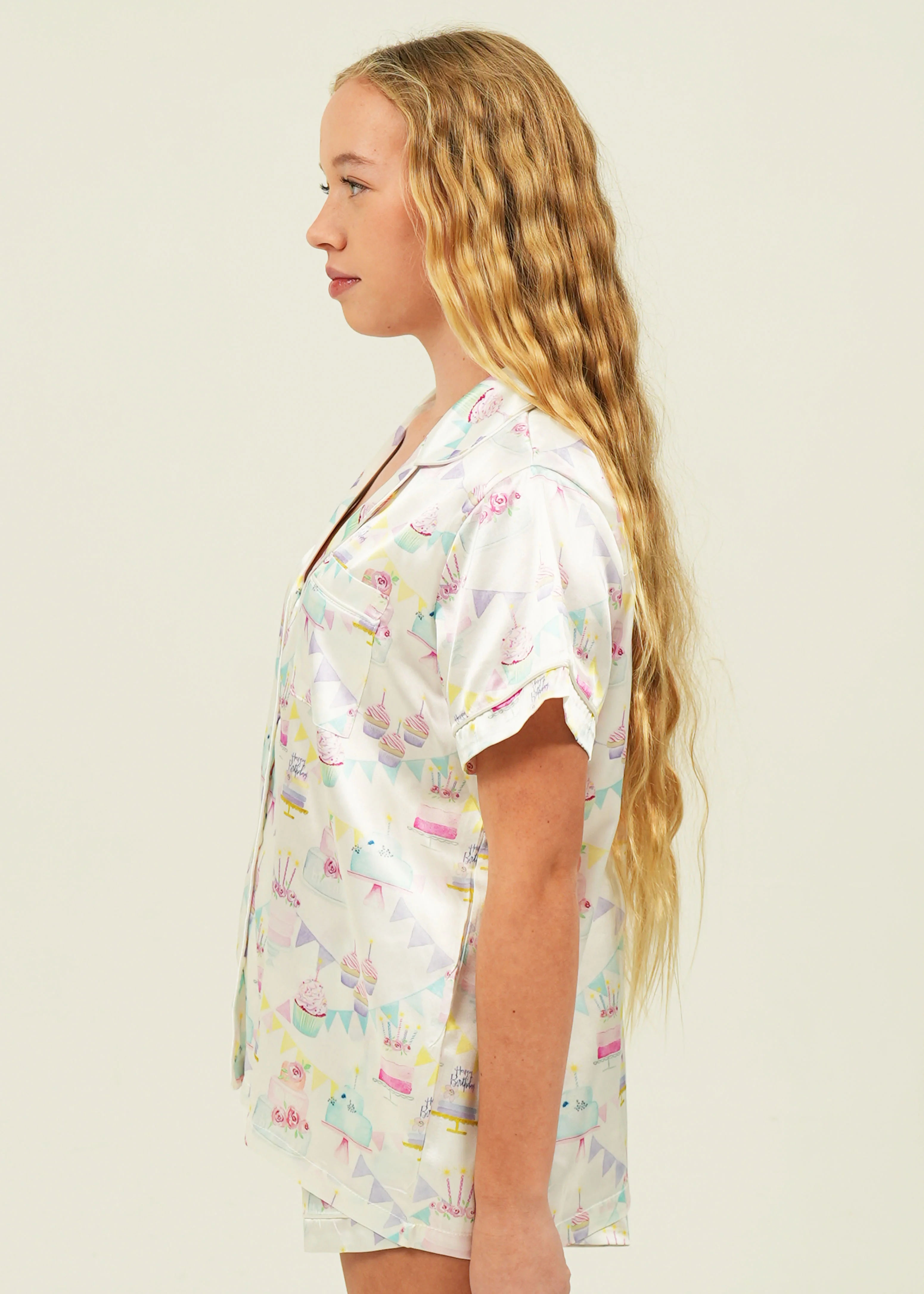 Birthday Satin Short Pyjama Set - Image 6